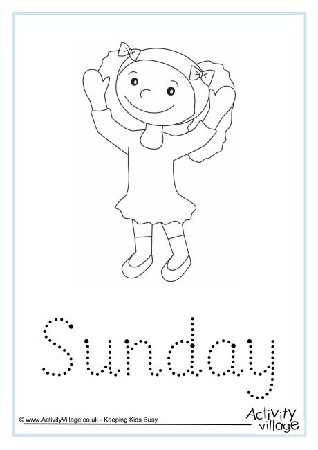 Sunday word tracing