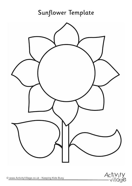 Sunflower template 1