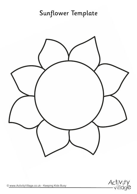 Sunflower template 2
