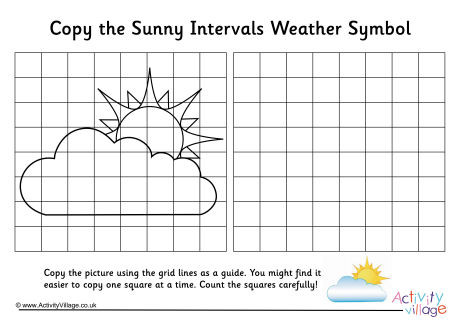 Sunny Intervals Weather Symbol Grid Copy