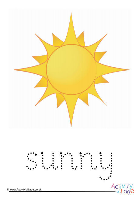Sunny Word Tracing