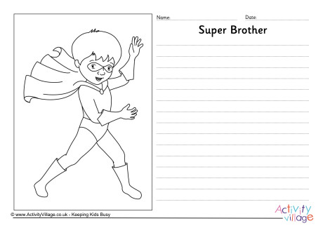 Super Brother Story Paper