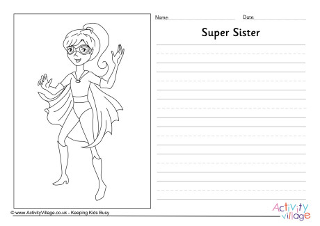 Super Sister Story Paper