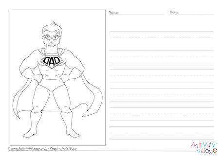 Superdad Story Paper Superdad Story Paper
