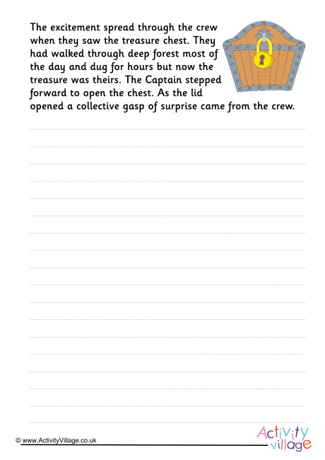 Surprise Treasure Story Starter