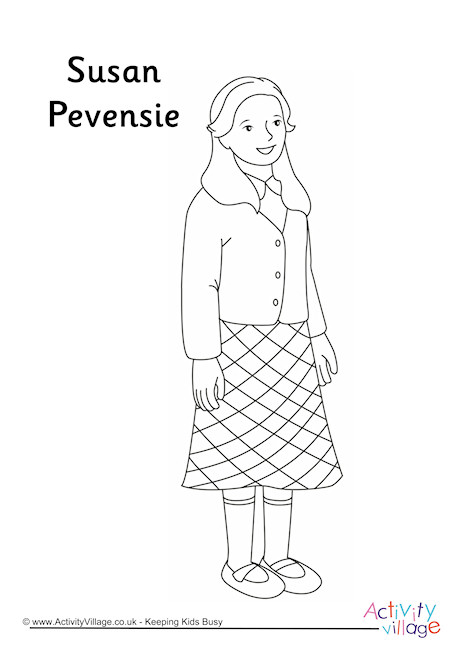 Susan Pevensie Colouring Page
