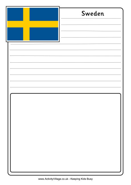 Sweden notebooking page
