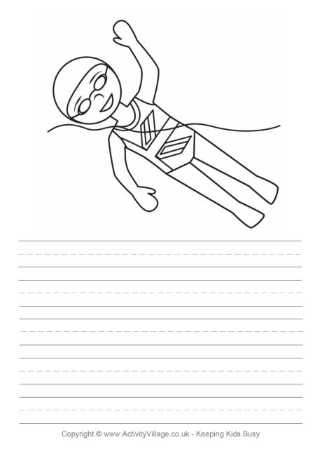 Swimming story paper 