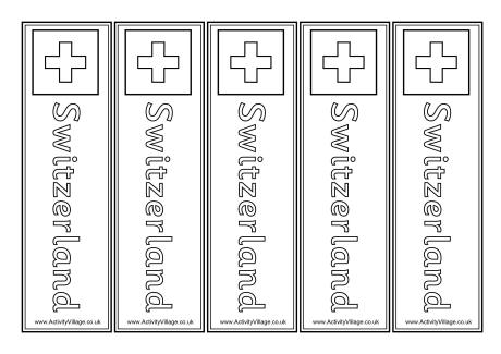 Switzerland bookmarks 
