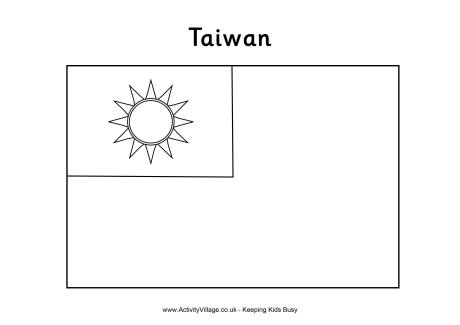 activity village coloring pages flags of asia - photo #1