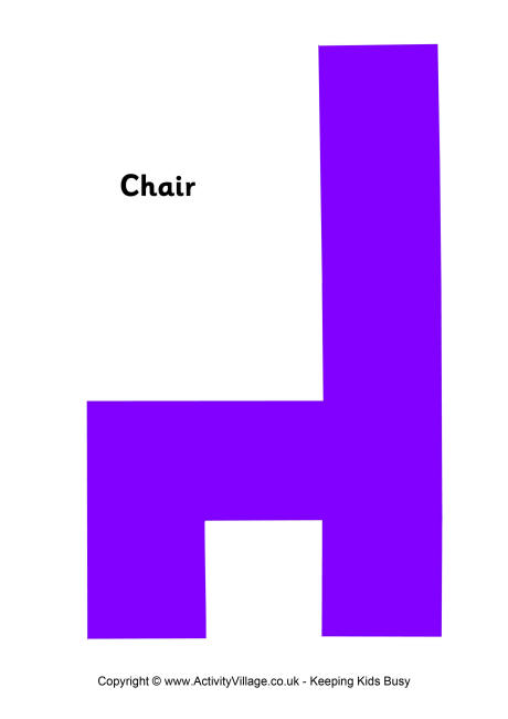 tangram pattern chair