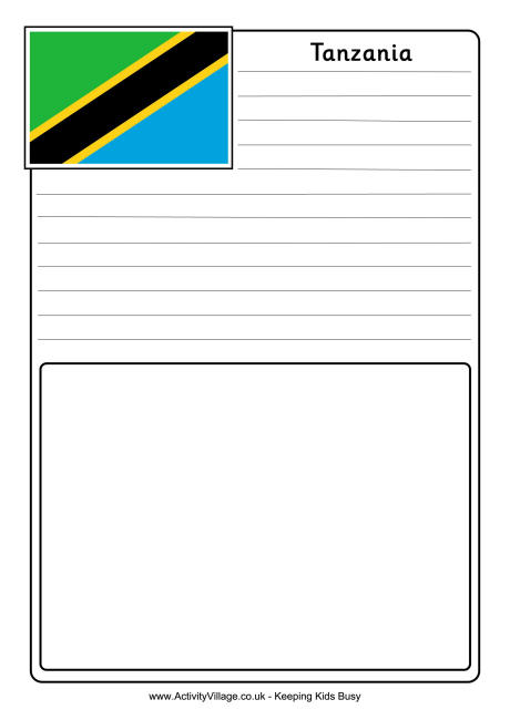 Tanzania notebooking page 