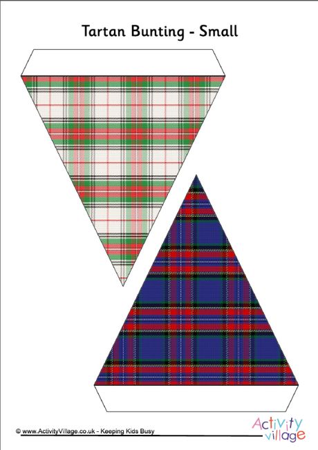 Tartan bunting - small Tartan bunting - small