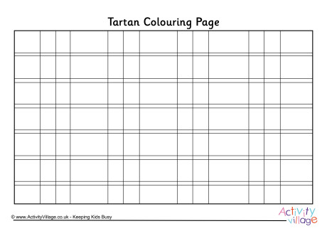 Tartan colouring page 1