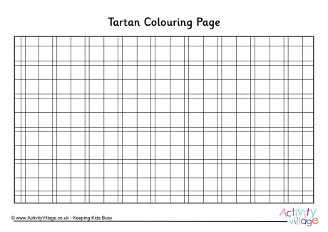 Tartan colouring page 2