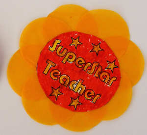 Teacher rosette detail