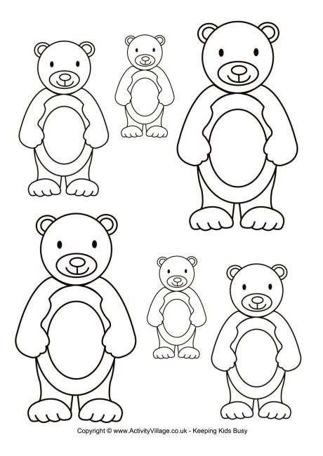 Teddy bear sorting - white Teddy bear sorting - white