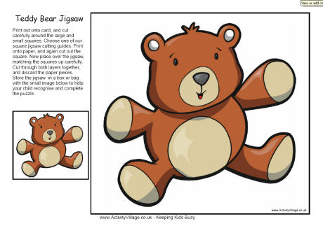 Teddy jigsaw Teddy jigsaw