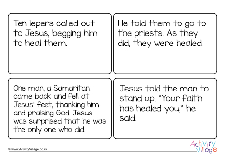 Ten Lepers Caption Cards Ten Lepers Caption Cards