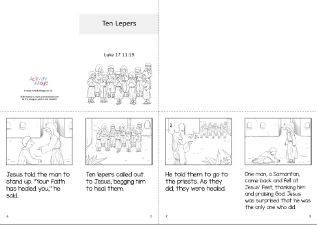 Ten Lepers Story Booklet