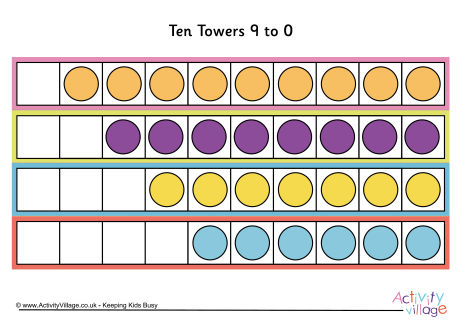 Ten towers 9 to 0 Ten towers 9 to 0