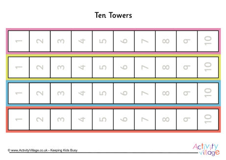 Ten Towers numbered colour