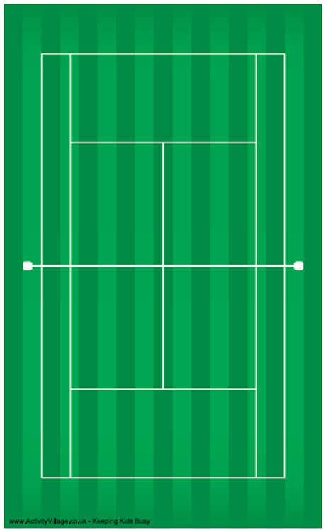 Tennis Court Printable