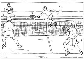Tennis Coloring Pages 7