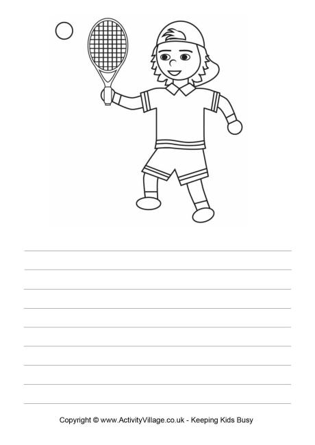 Tennis story paper