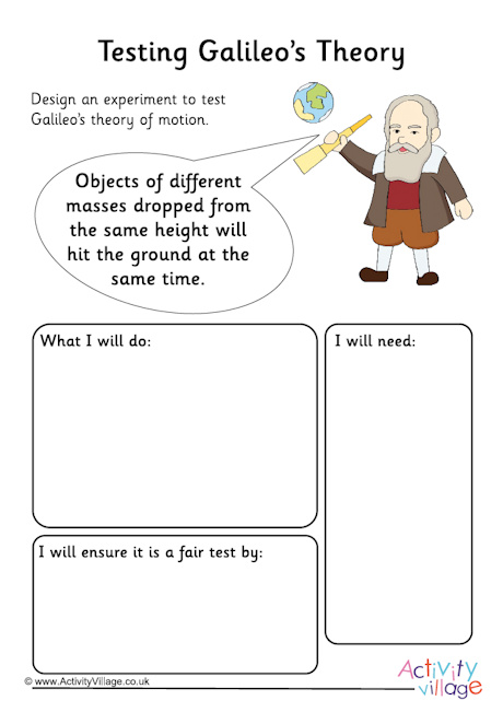 Testing Galileo's theory worksheet