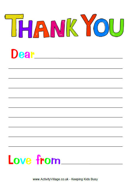 How to write a birthday thank you letter