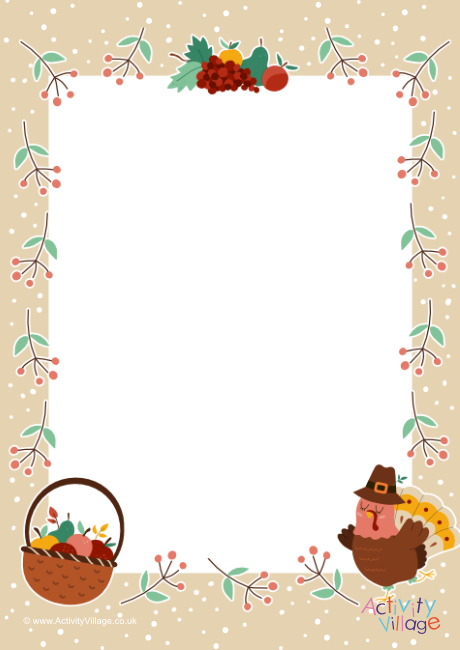 Thanksgiving Border
