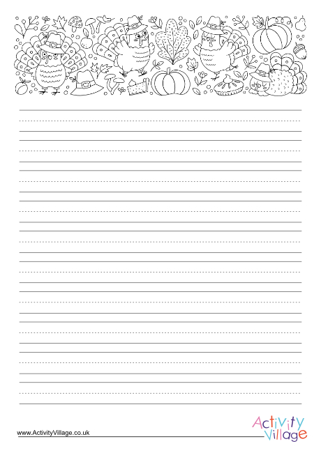 Thanksgiving Bordered Page 3