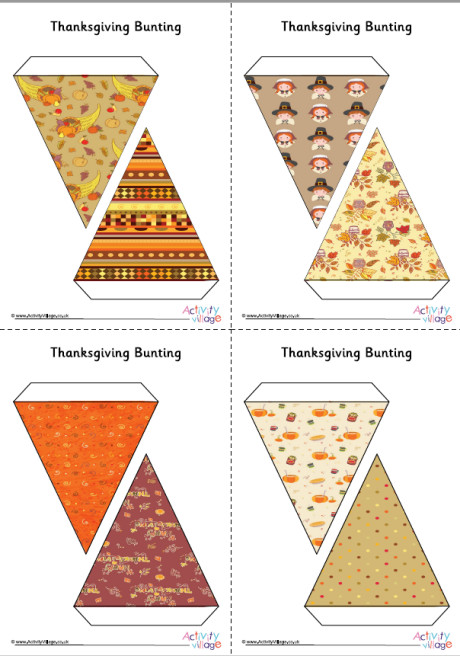 Thanksgiving Bunting Small Thanksgiving Bunting Small
