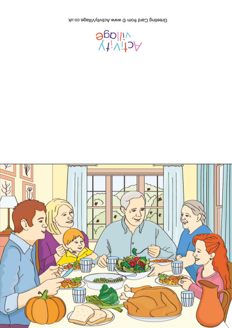 Thanksgiving Dinner Card