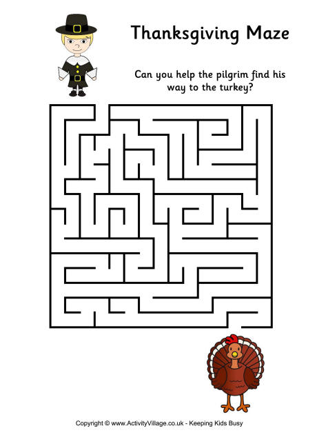 Thanksgiving Maze 1