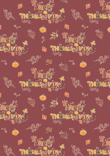 Thanksgiving Scrapbook Paper