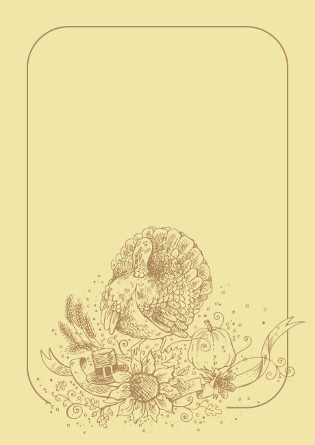 Thanksgiving scrapbook paper frame Thanksgiving scrapbook paper frame
