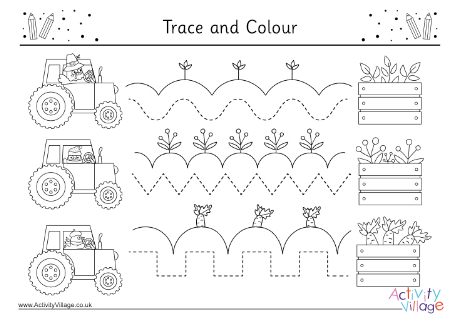 Thanksgiving Trace And Colour Page 1 