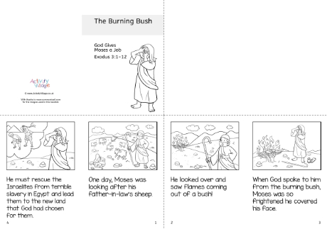 The Burning Bush story booklet