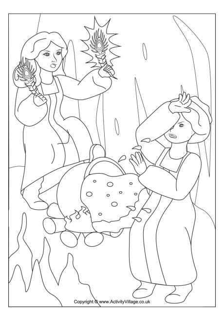 The Fire Bird colouring page 5 The Fire Bird colouring page 5