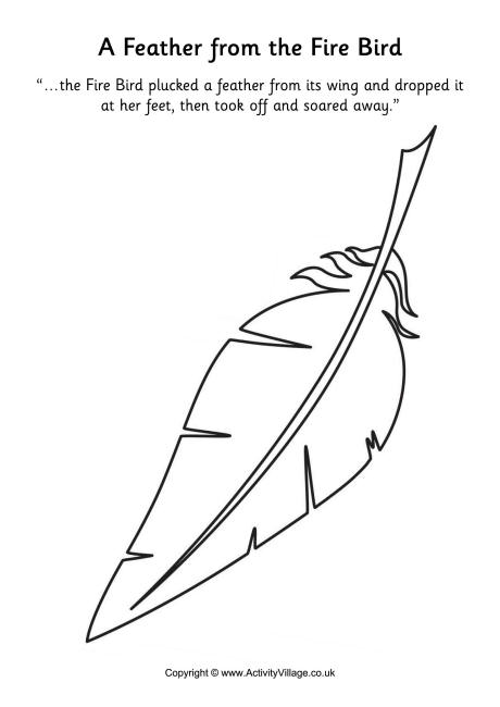 The Fire Bird colouring page 6