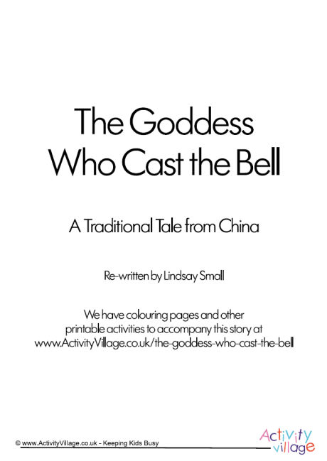 The Goddess Who Cast The Bell - printable The Goddess Who Cast The Bell - printable