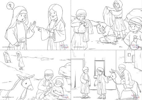 The Good Samaritan Colouring Pages The Good Samaritan Colouring Pages