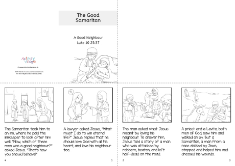 The Good Samaritan Story Booklet The Good Samaritan Story Booklet
