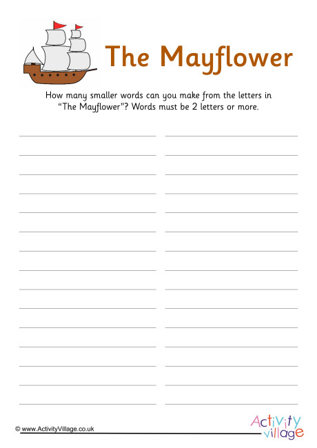 The Mayflower How Many Words
