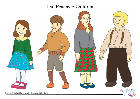 The Pevensie children poster