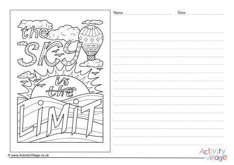 The Sky Is The Limit Story Paper