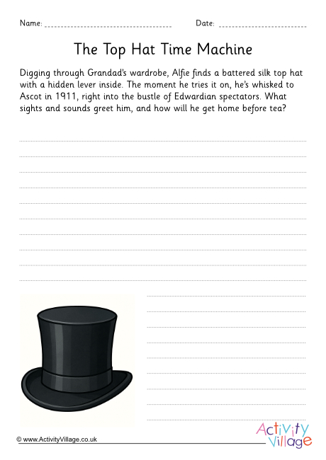 The Top Hat Time Machine Story Prompt The Top Hat Time Machine Story Prompt