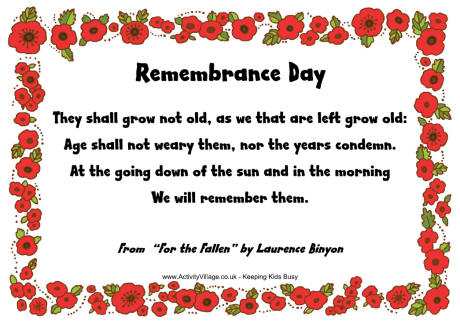 They shall not grow old They shall not grow old